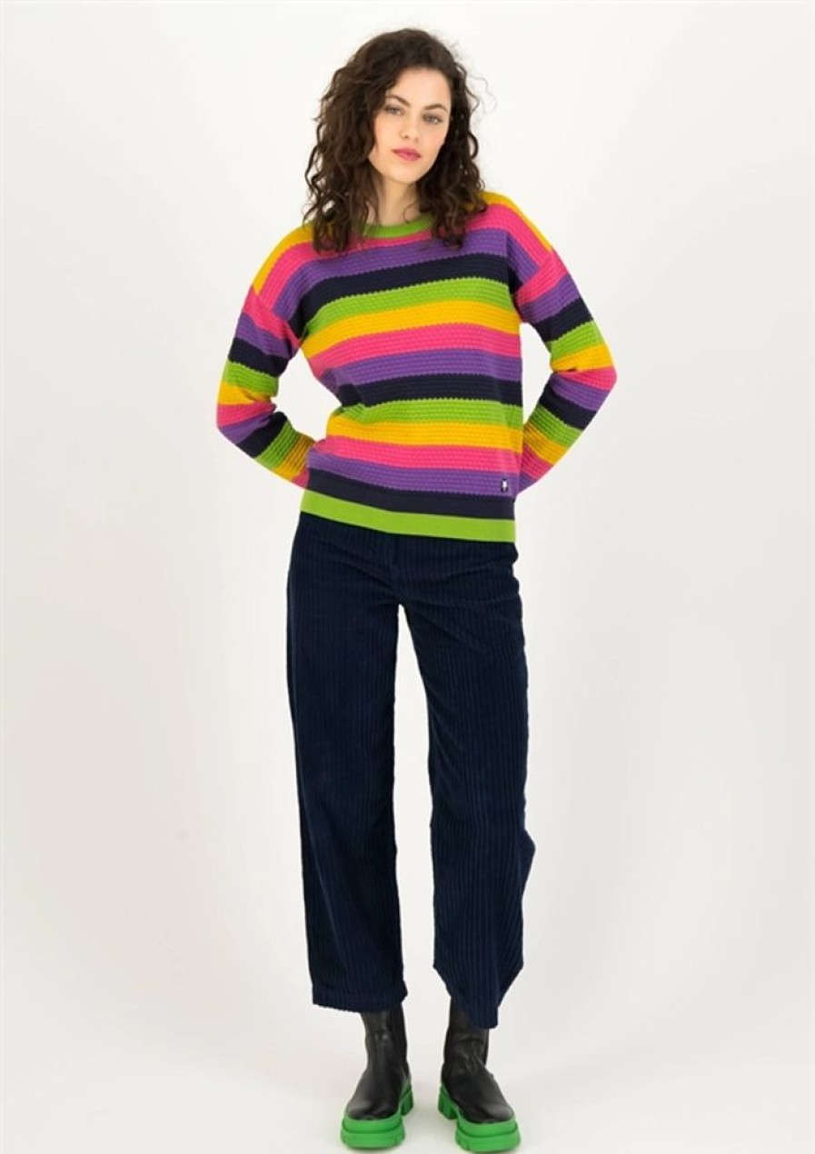 Bluser & Skjorter Blutsgeschwister | Blutsgeschwister Bluse Chic Promenade Autumm Fresh Knit