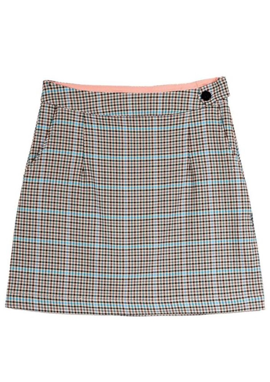 Nederdele Mademoiselle YéYé | Mademoiselle Yeye Nederdel A Day In Paradise Skirt Plaid