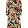 Kjoler King Louie | King Louie Kjole Olive Midi Dress Marmora Black