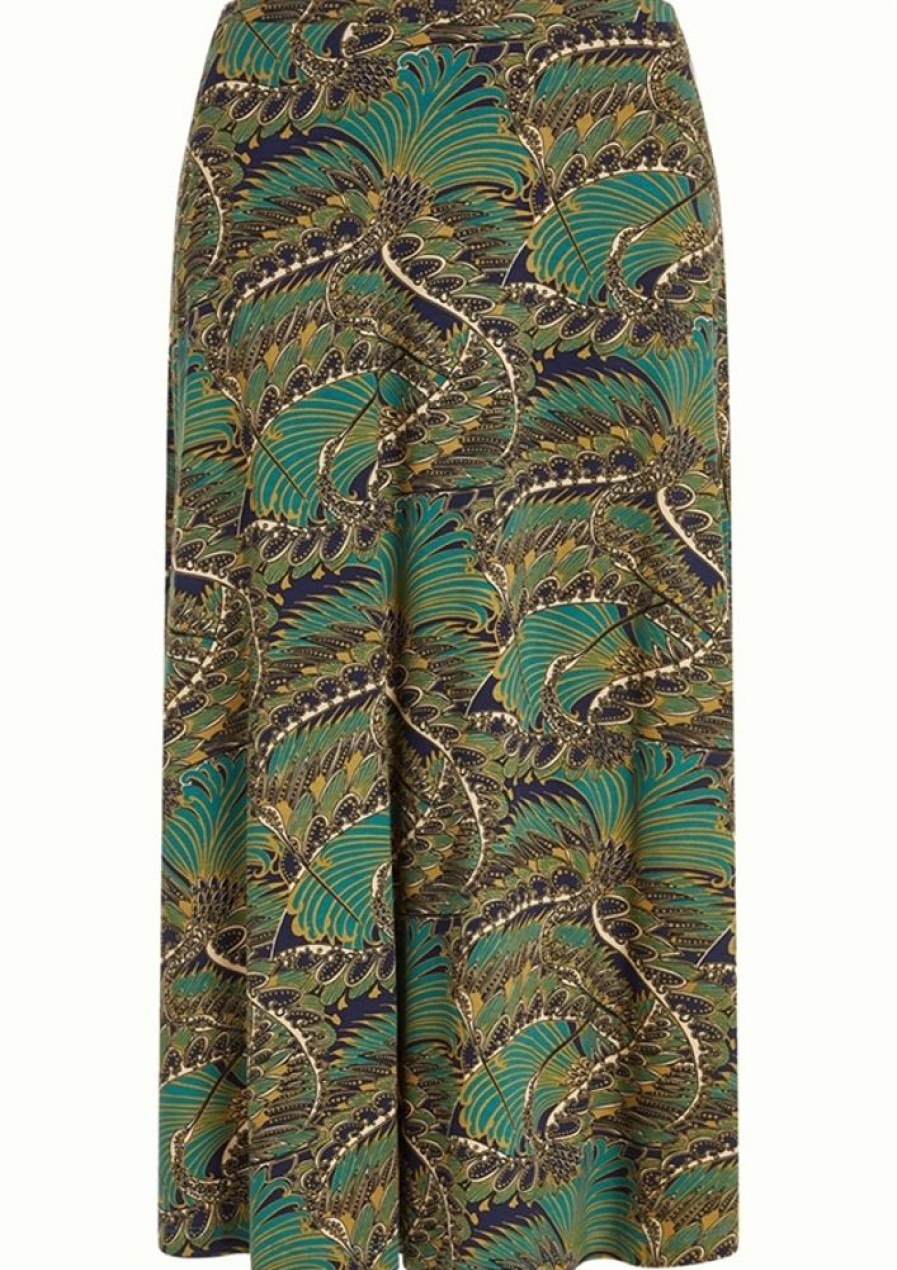 Nederdele King Louie | King Louie Nederdel Juno Midi Skirt Venus Blue