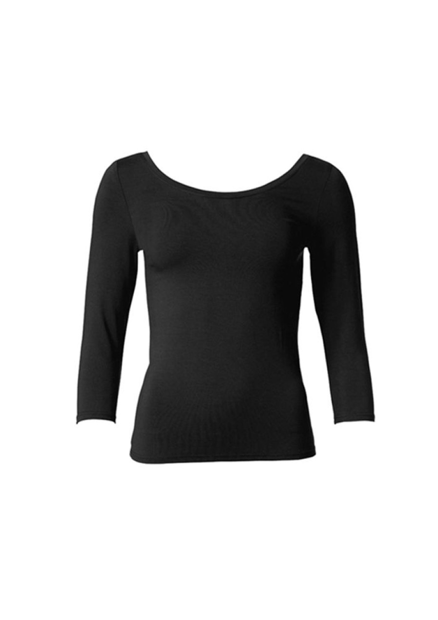 Toppe & T-Shirts du Milde | Du Milde T-Shirt Dutrinnis Long Sleeve Black