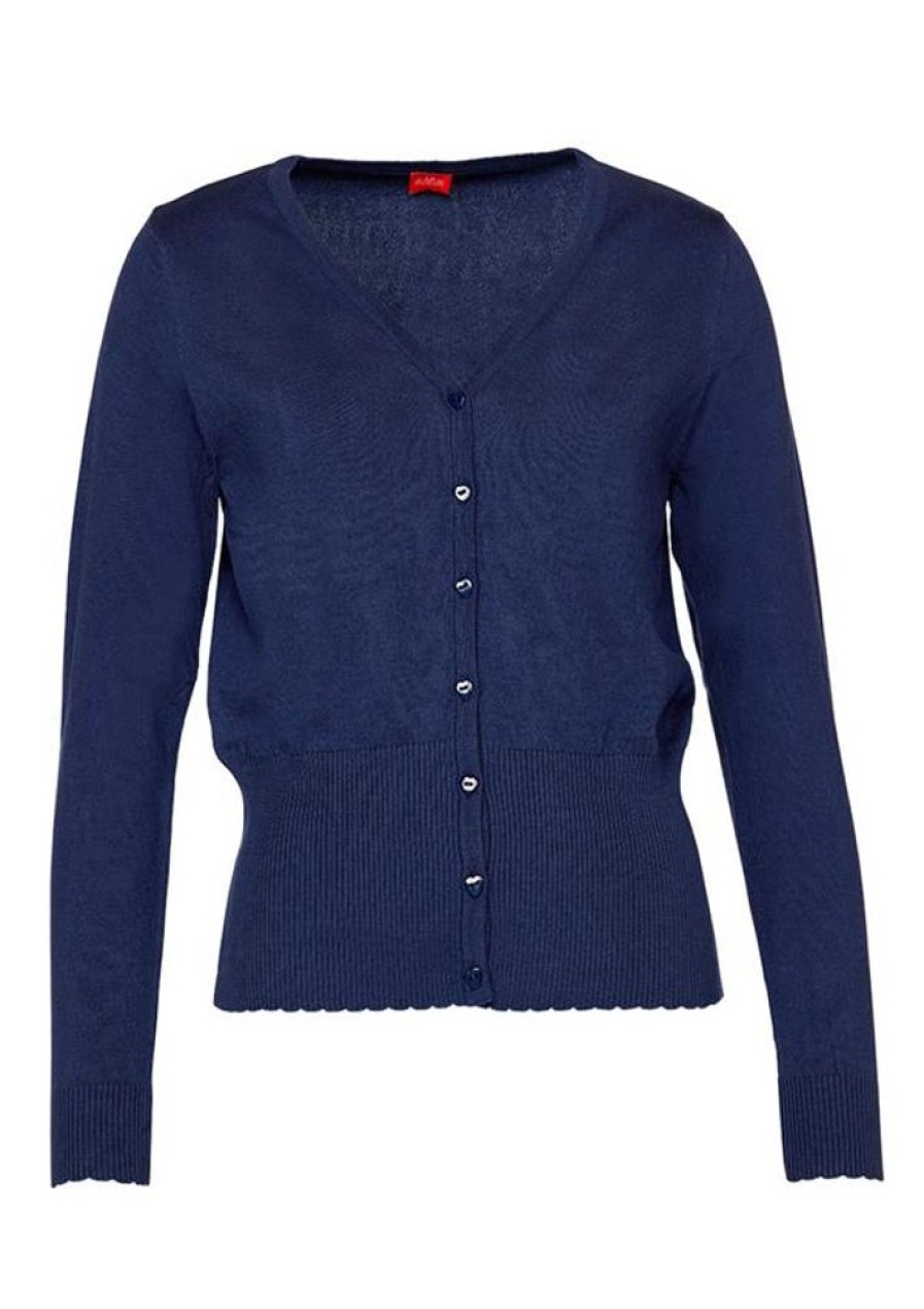 Cardigans & Strik du Milde | Du Milde Cardigan Heart Cardigan Marine