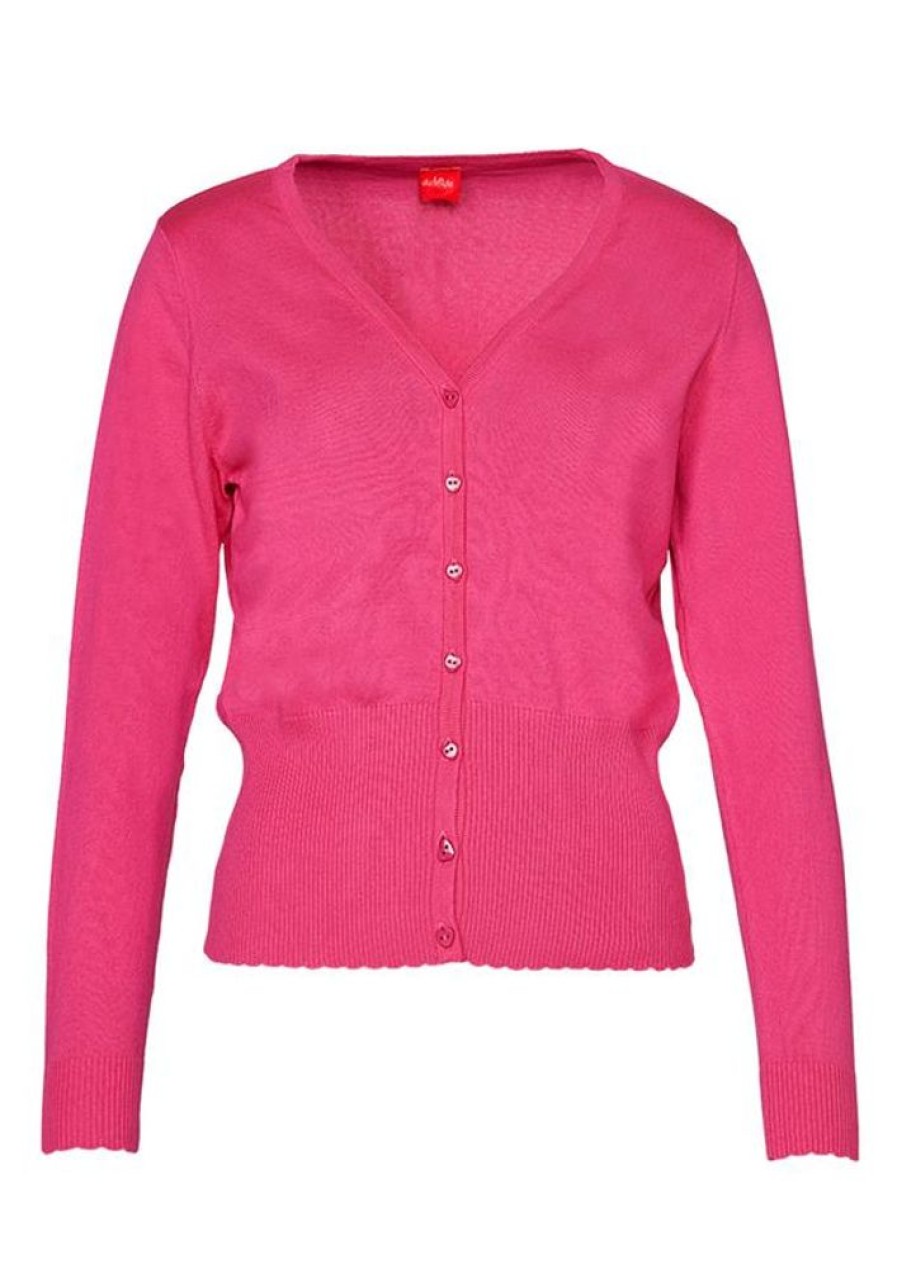 Cardigans & Strik du Milde | Du Milde Cardigan Heart Cardigan Pink