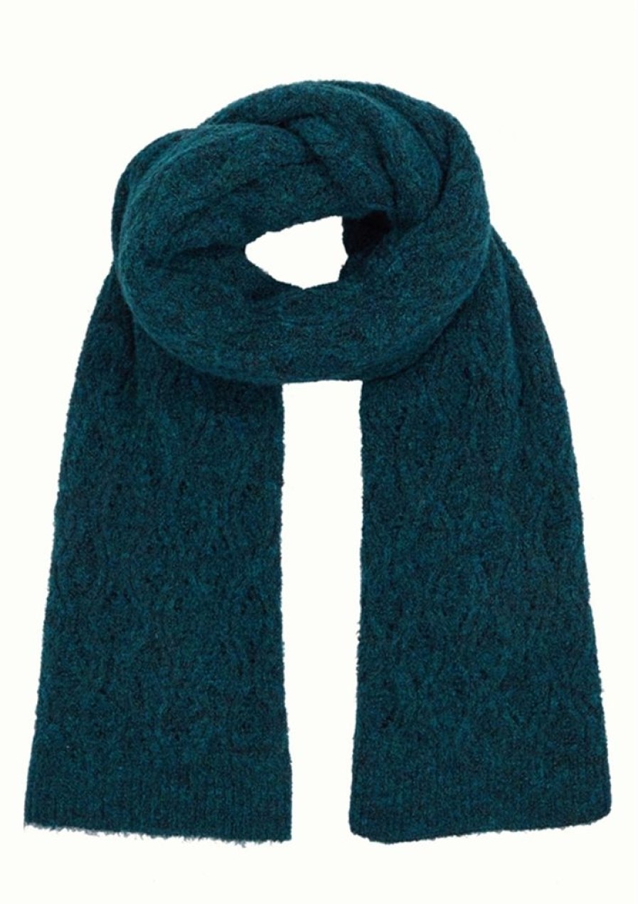 Torklaeder, Huer & Handsker King Louie | King Louie Torklaede Scarf Ajour Borgo Pine Green