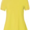 Toppe & T-Shirts du Milde | Du Milde T-Shirt Alberta Basic Short Sleeve Yellow