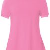 Toppe & T-Shirts du Milde | Du Milde T-Shirt Alberta Basic Short Sleeve Bubblegum