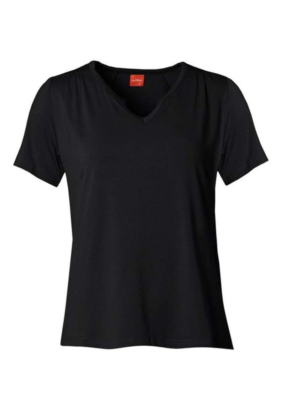 Toppe & T-Shirts du Milde | Du Milde Bluse Petra Basic Black