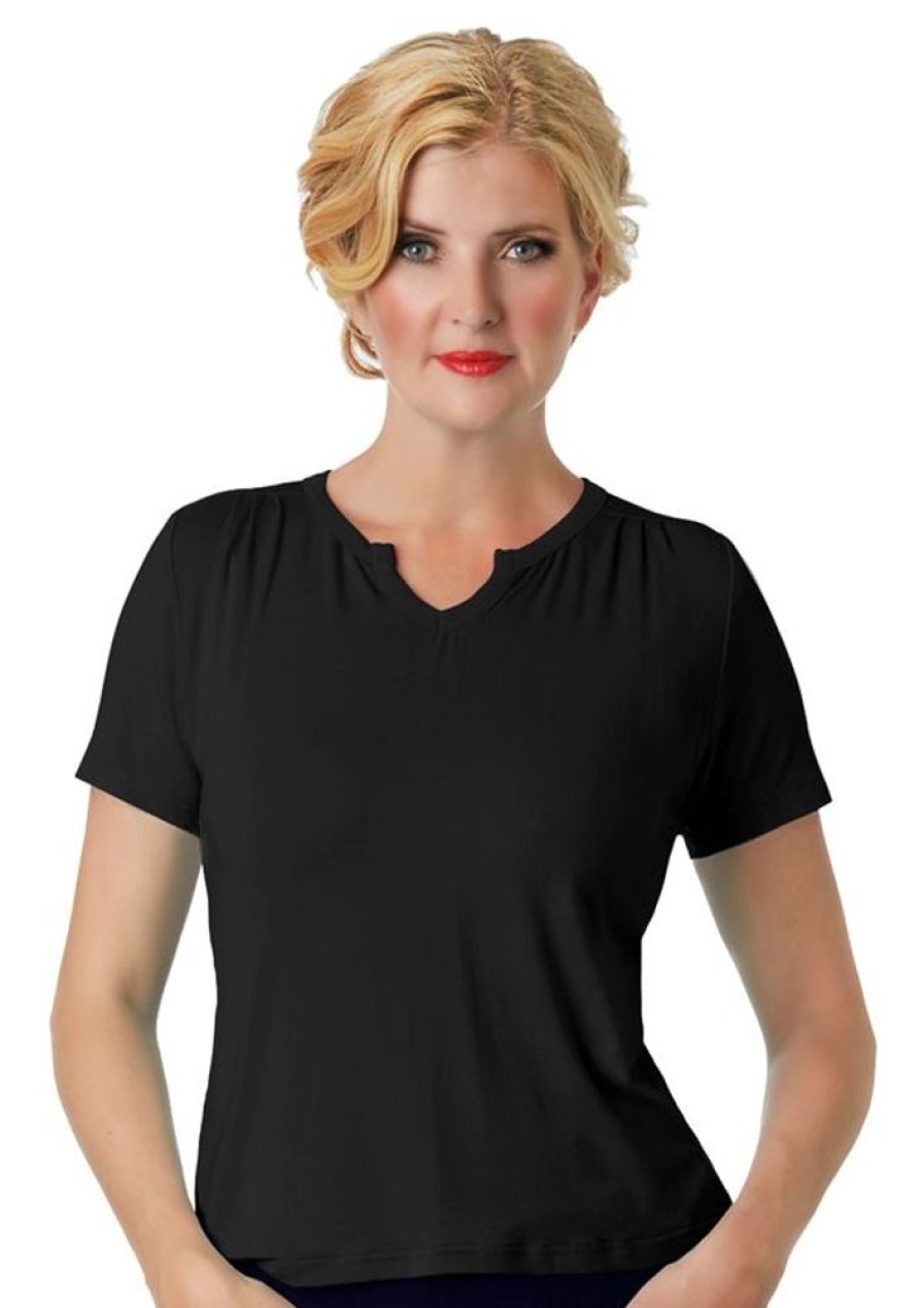 Toppe & T-Shirts du Milde | Du Milde Bluse Petra Basic Black