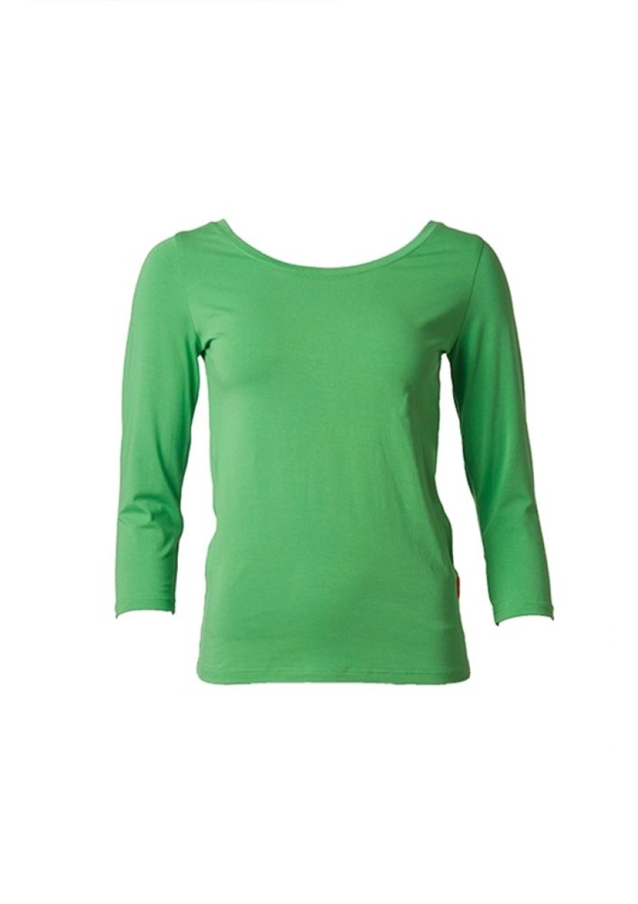 Toppe & T-Shirts du Milde | Du Milde T-Shirt Dutrinnis Long Sleeve Pinegreen