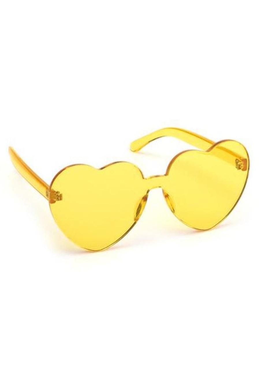 Accessories Lola Ramona | Lola Ramona Solbriller Heart Yellow