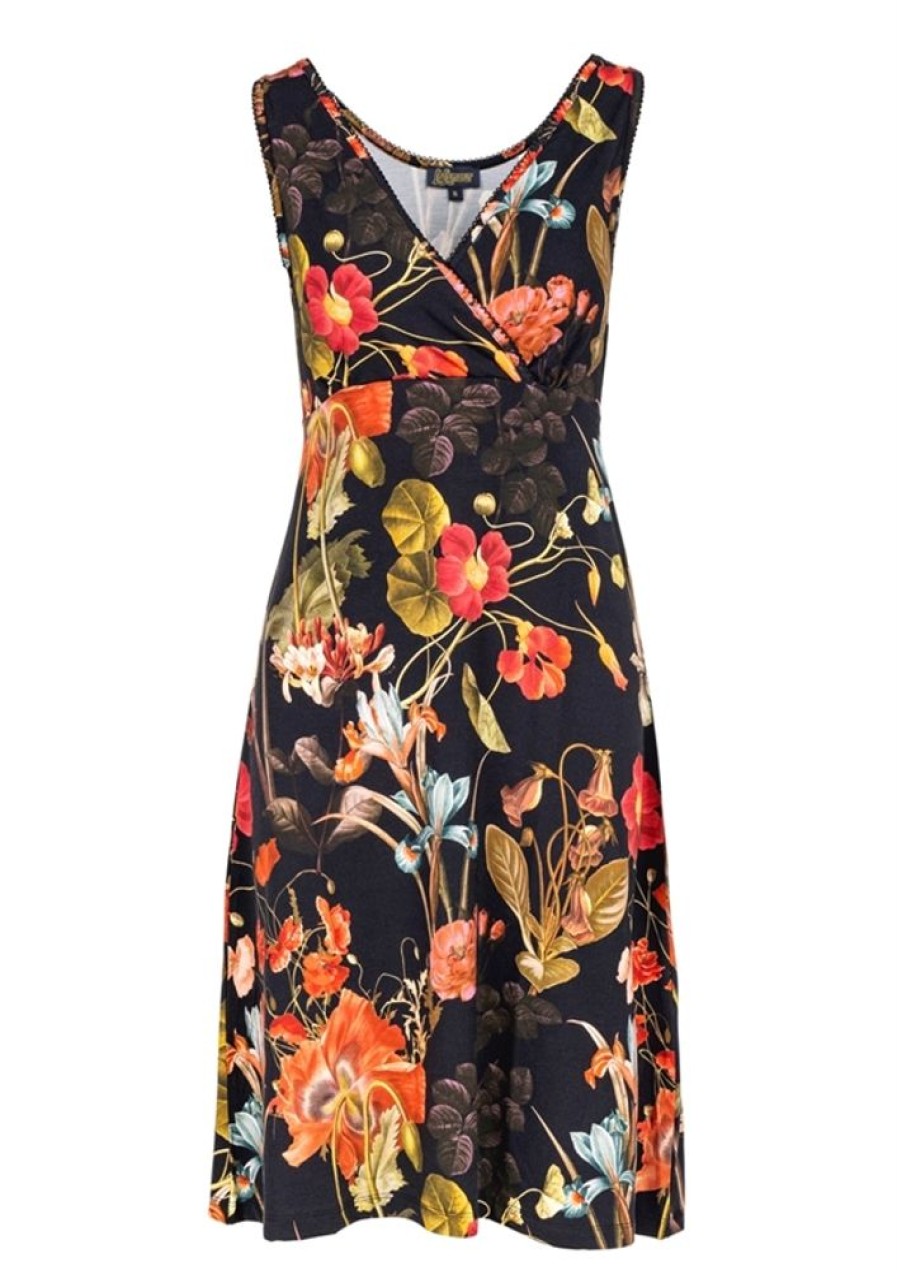 Kjoler Lalamour | Lalamour Kjole 2345 Dress Milly Sleeveless Autumn Garden Multicolor