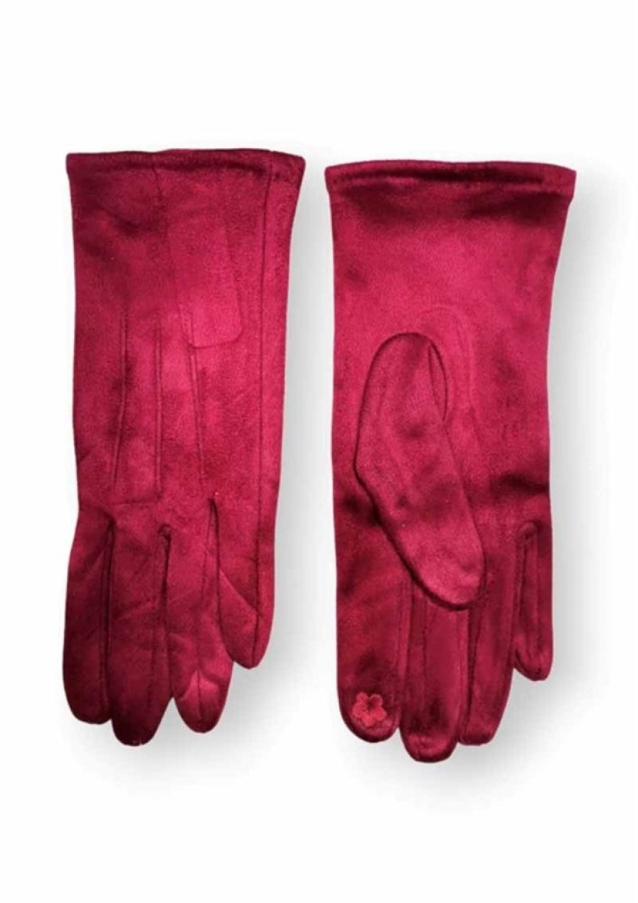 Torklaeder, Huer & Handsker Just D Lux | Just D'Lux Handsker W7-0011 Burgundy