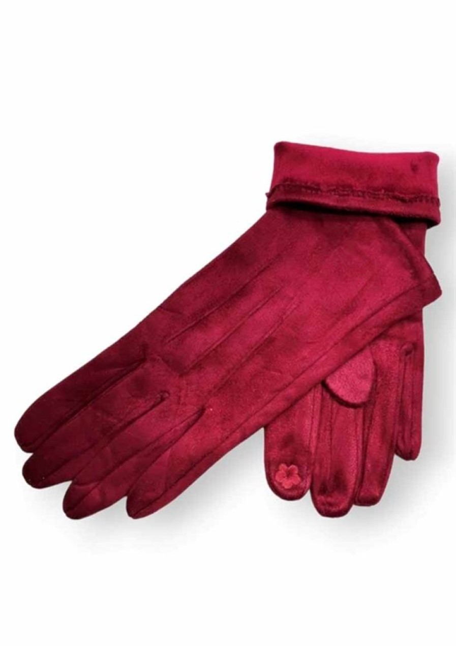 Torklaeder, Huer & Handsker Just D Lux | Just D'Lux Handsker W7-0011 Burgundy