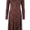 Baeredygtighed Danefæ | Danefae Kjole Danesigrid Heavy Interlock Dress Dark Bordeaux