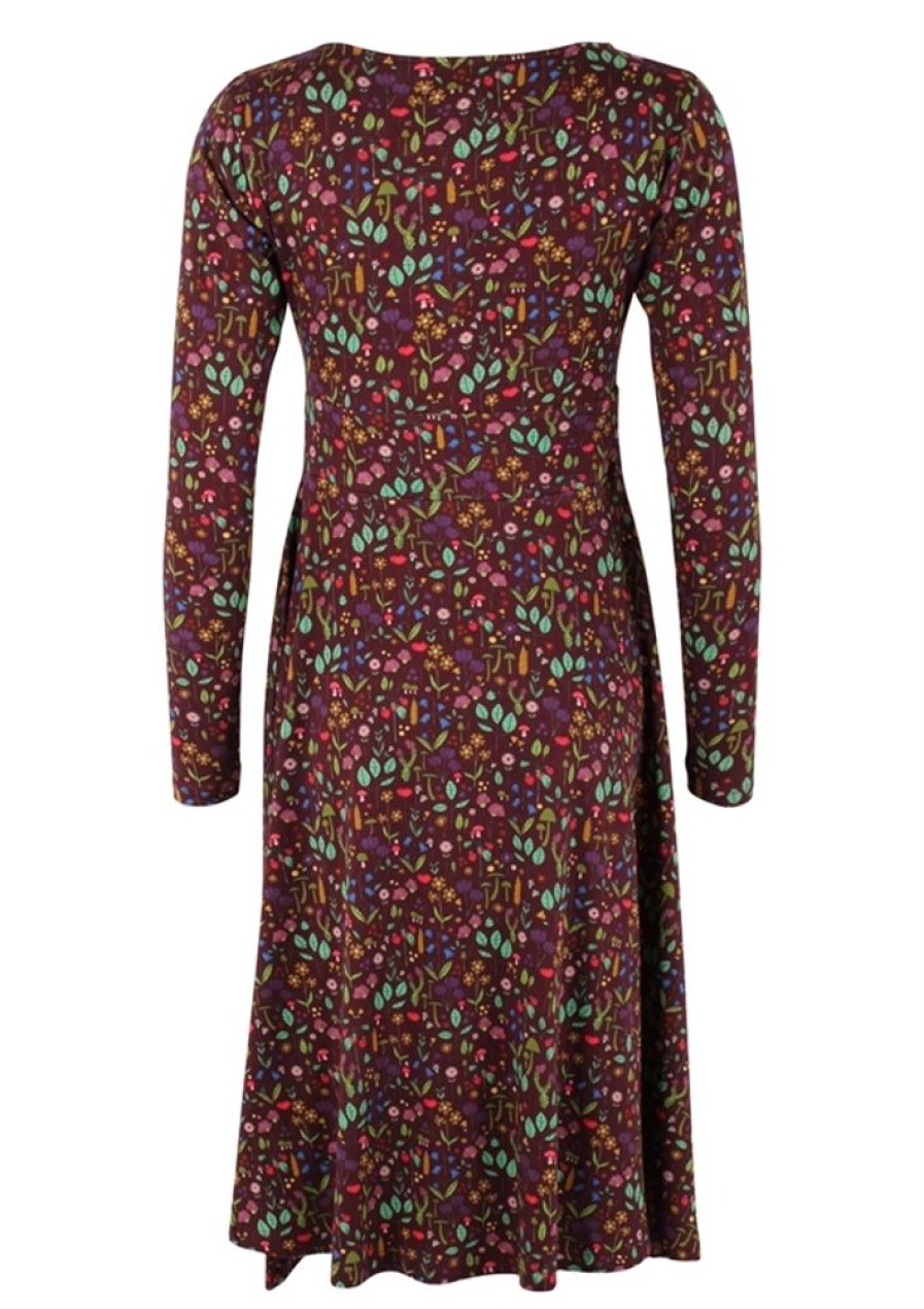 Baeredygtighed Danefæ | Danefae Kjole Danesigrid Heavy Interlock Dress Dark Bordeaux