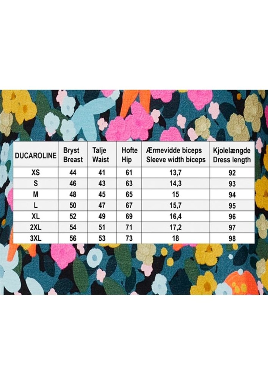 Baeredygtighed du Milde | Du Milde Kjole Floating Petrolflowers Ducaroline