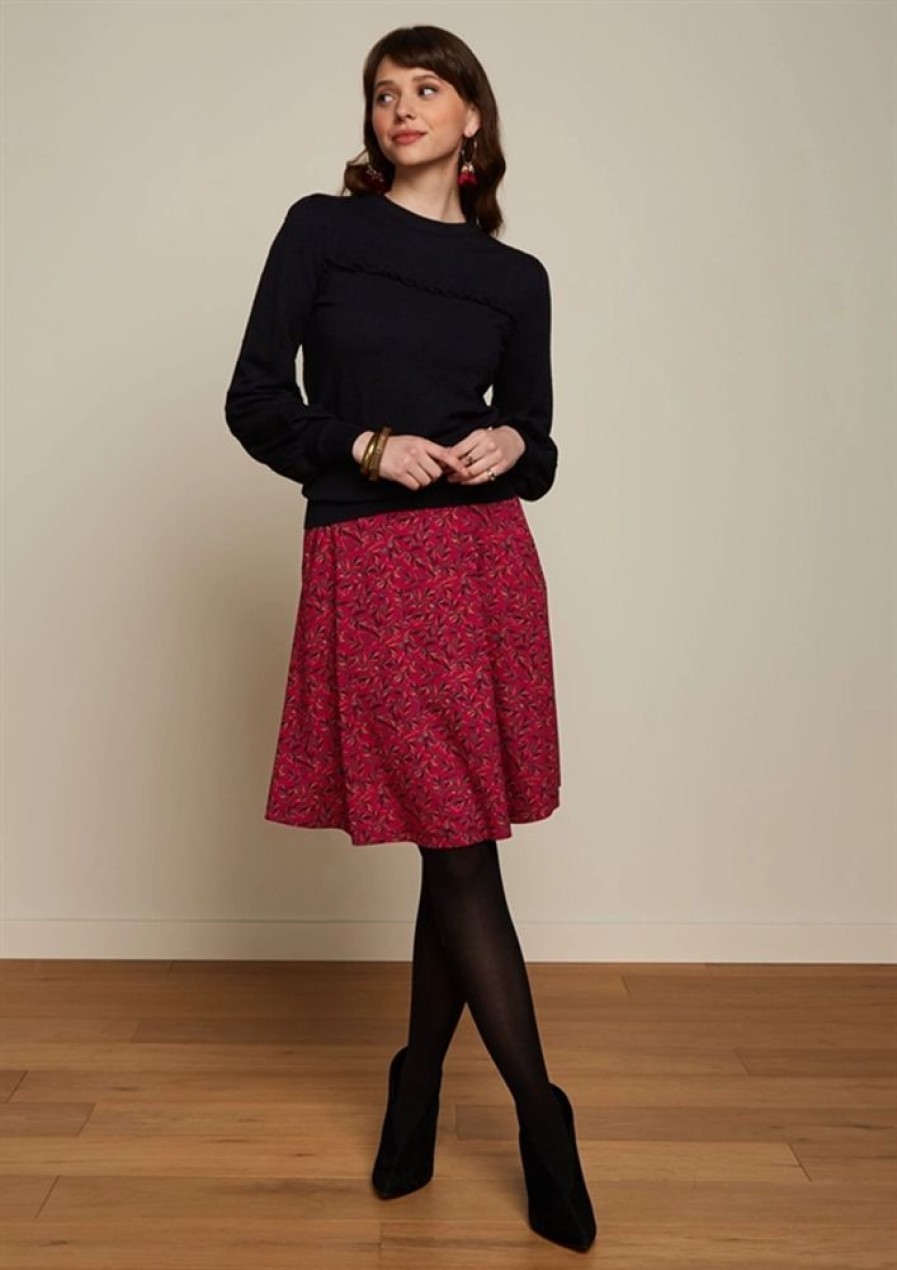 Nederdele King Louie | King Louie Nederdel Serena Skirt Vinti Cherry Red