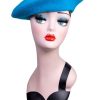 Torklaeder, Huer & Handsker Margot | Margot Beret Hat Dolphin Blue