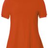 Toppe & T-Shirts du Milde | Du Milde T-Shirt Alberta Basic Short Sleeve Burned Orange