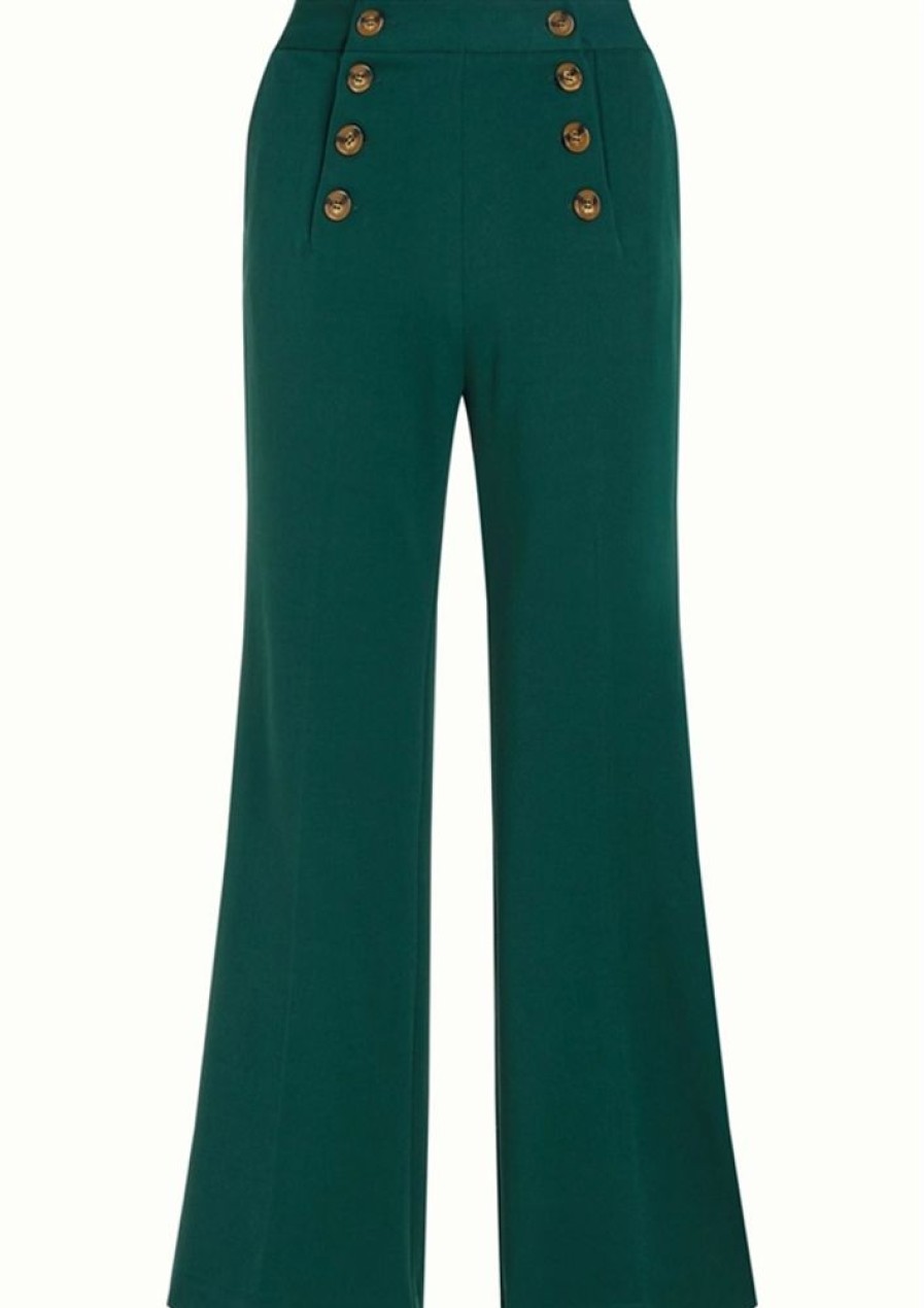 Bukser, Jeans & Leggings King Louie | King Louie Bukser Sally Pants Broadway Pine Green