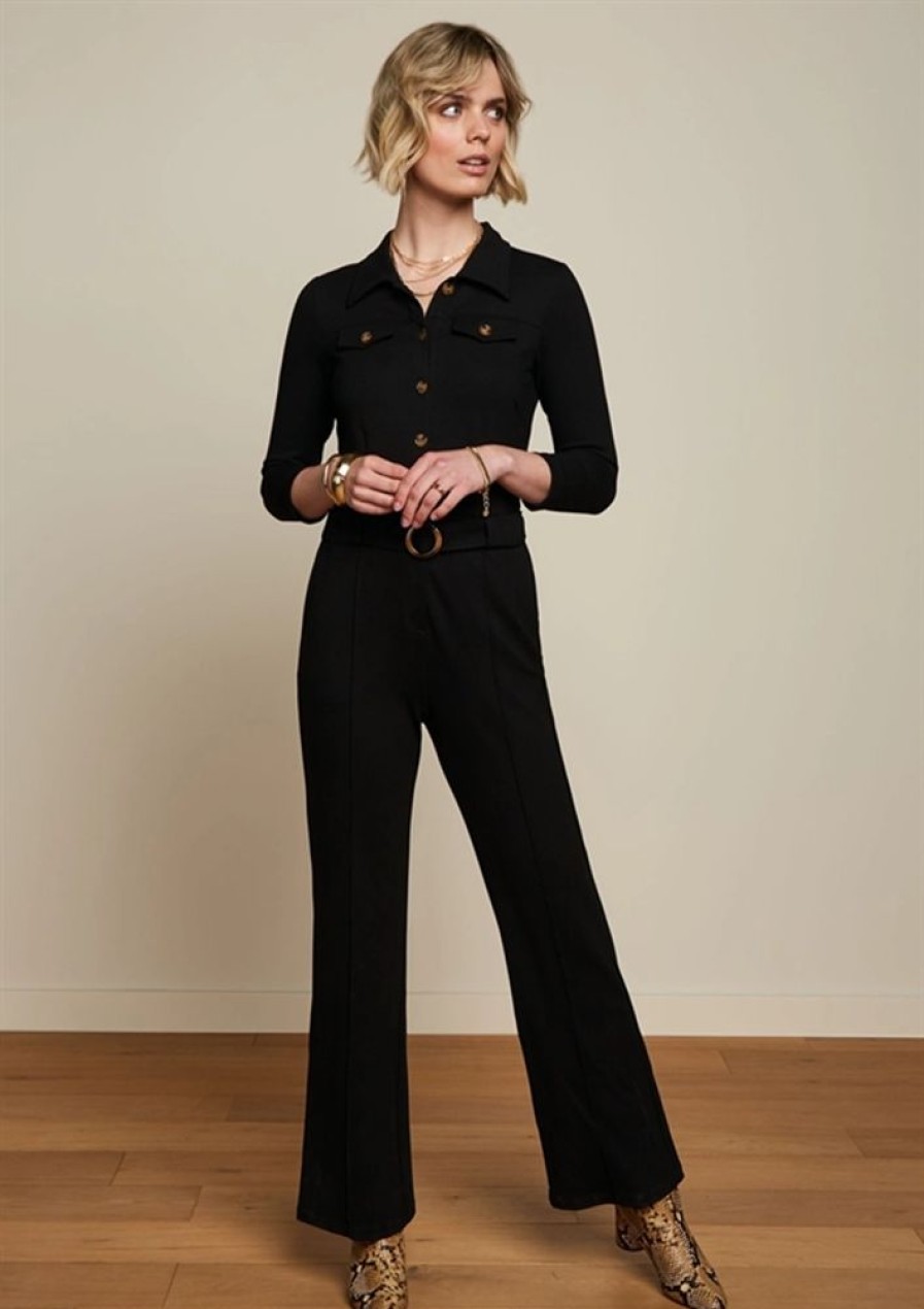 Bukser, Jeans & Leggings King Louie | King Louie Buksedragt Alexa Jumpsuit Uni Rodeo Black