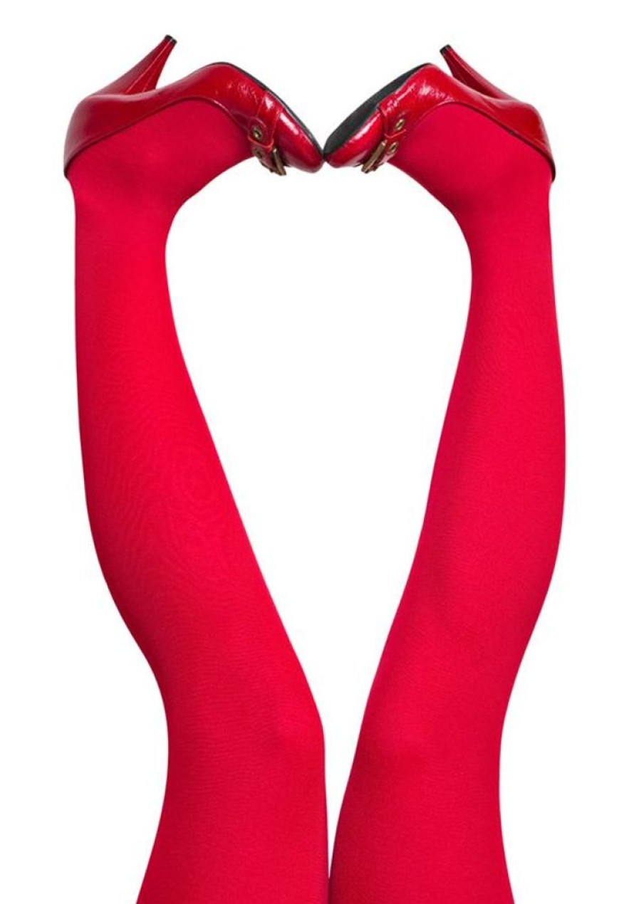 Stromper & Tights du Milde | Du Milde Strompebukser Sweet Red 60 Denier