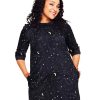 Baeredygtighed Cissi och Selma | Cissi Och Selma Kjole Olivia Dress Astrologi Svart