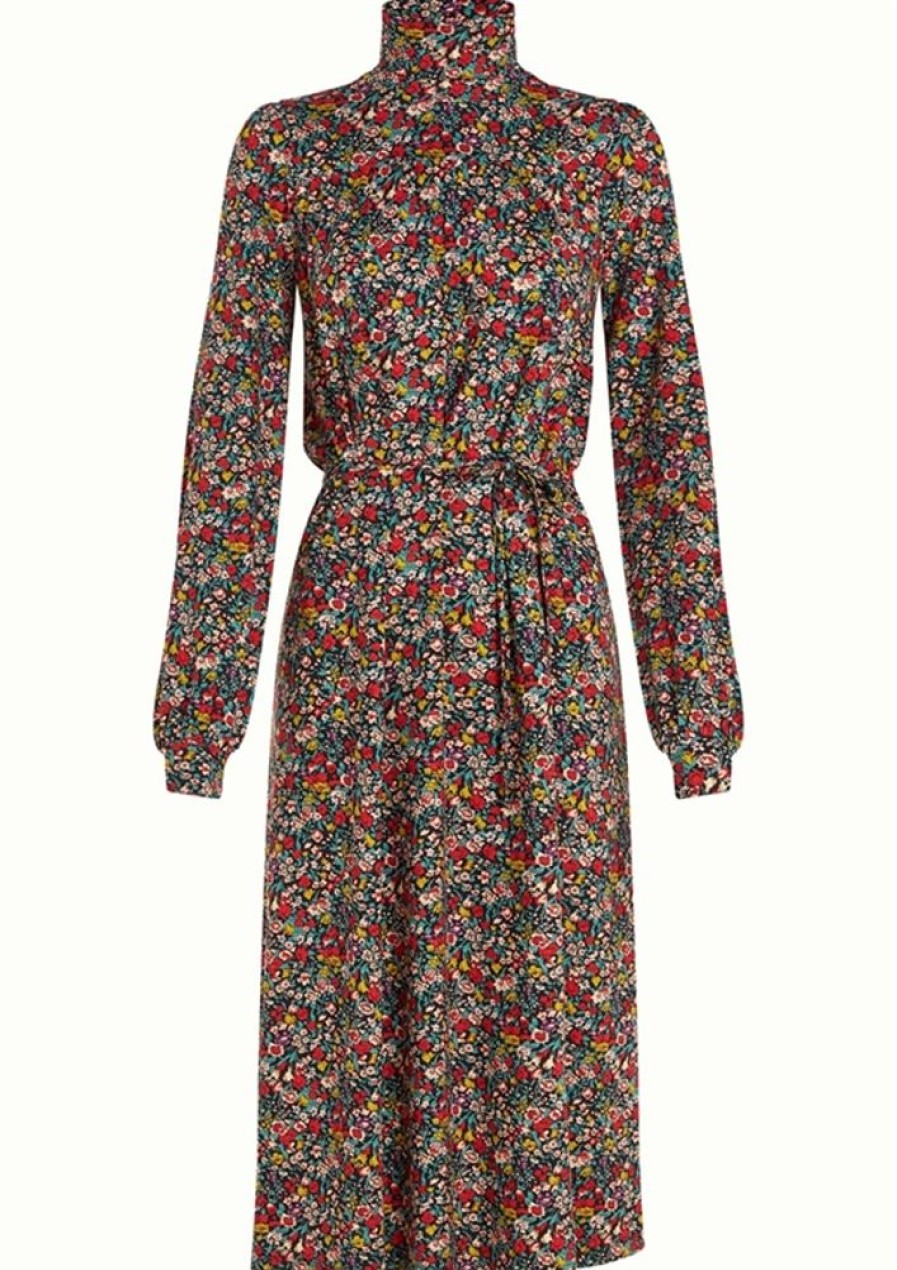 Baeredygtighed King Louie | King Louie Kjole Viviana Dress Meadow Black