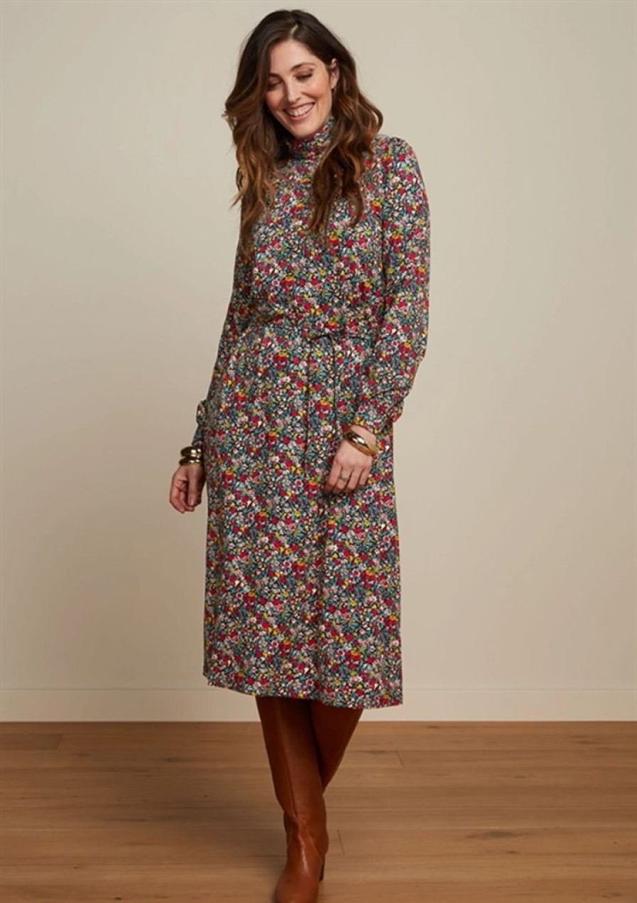 Baeredygtighed King Louie | King Louie Kjole Viviana Dress Meadow Black