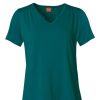 Toppe & T-Shirts du Milde | Du Milde Bluse Petra Basic Aquagreen